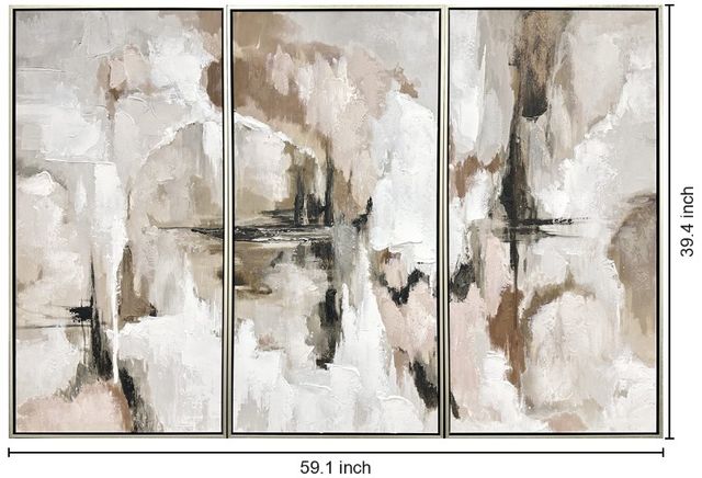 Classy Living Contemplative Ethereal Reflections Wall Art-2