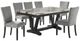 Global Furniture USA D1319 7-Piece Black/White Dining Set-0