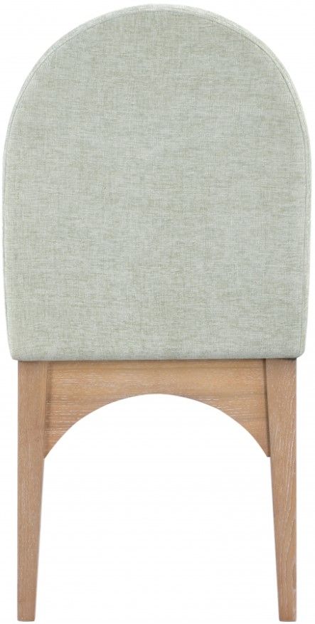 Meridian Furniture Waldorf Mint/Natural Chenille Upholstered Dining Chair-3