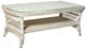 Beachcraft® Paddock Glass Top Coffee Table with Off-White Base-0