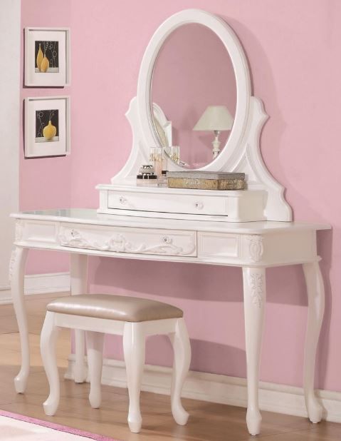 Coaster® Caroline White Vanity Desk-1