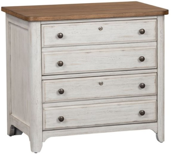 Antique white filing cabinet discount