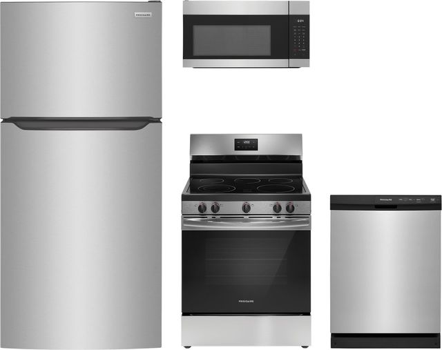 Frigidaire® 4 Piece Stainless Steel Electric Kitchen Package-0