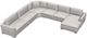 Palliser® Furniture Customizable Ensemble Angle Arm 4-Piece Right-Arm Facing Chaise Sectional-1