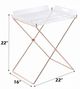 ACME Furniture Cercie Clear Tray Table with Copper Base-2