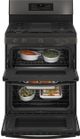 GE Profile™ 30" Fingerprint Resistant Black Stainless Steel Freestanding Natural Gas Range-2