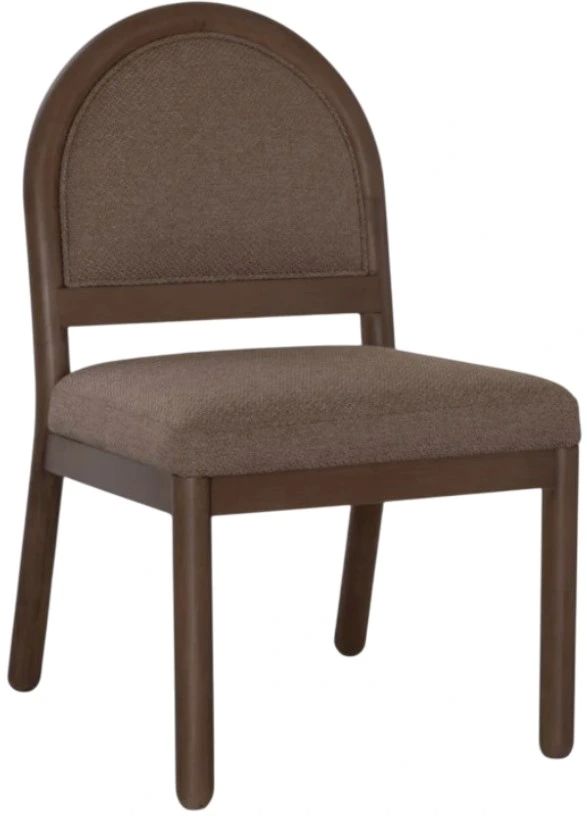 Modus Furniture Astor Claystone Arc Back Upholstered Dining Side Chair-0