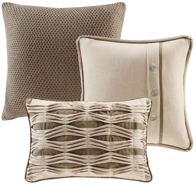 Olliix by Madison Park Signature Linen Queen Chateau Comforter Set-2