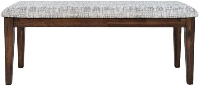 Jofran Inc. Urban Icon Gray/Merlot Upholstered Dining Bench-2