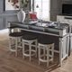 Liberty Furniture Allyson Park Wire Brushed White 4 Piece Console Bar Table Set-0