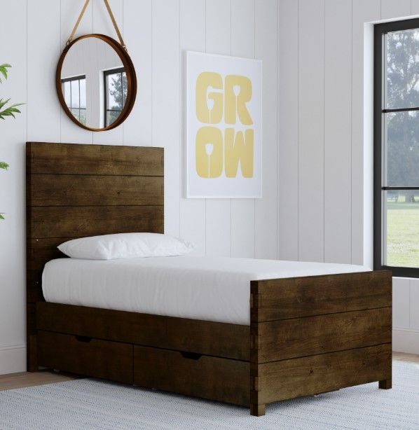 Westwood Design Dovetail Graphite Youth Twin Panel Bed-1