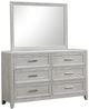 New Classic® Home Furnishings Fiona Mist Gray Dresser and Mirror-0