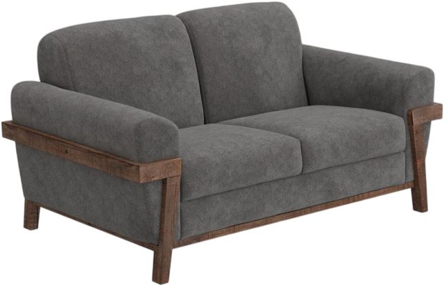 International Furniture Direct Loft Brown Gray Loveseat-0