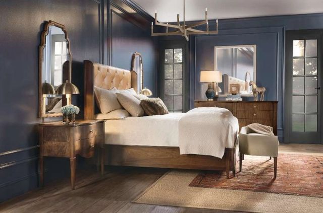 Hooker® Furniture Archives Classic Walnut/Dark Blond California King Panel Bed-1