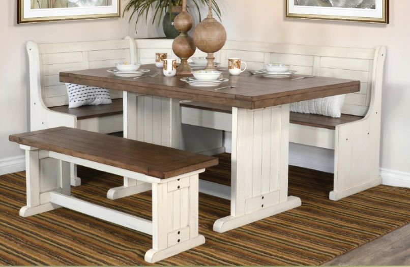 Kitchen Sunny Designs Carriage House Breakfast Nook Set Sunny