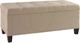Linon Carmen Beige Shoe Storage Ottoman-0
