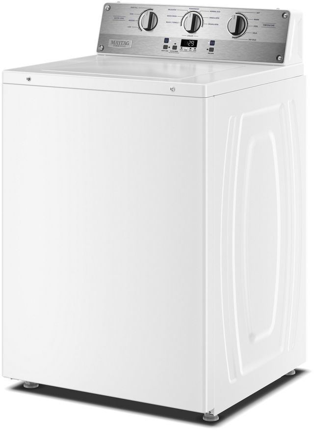 Maytag® Commercial 3.8 Cu. Ft. White Agitator Top Load Washer with DuraCore™ System-1