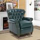 BarcaLounger® Vintage Presidential Highland Emerald Manual Recliner-1