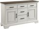 Intercon Drake French Oak/Rustic White Sideboard-0