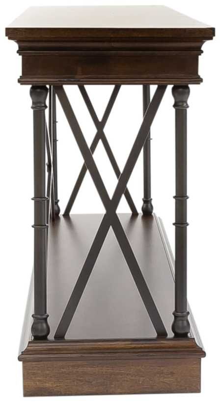 Liberty Furniture Tribeca Black/Cordovian Brown Sofa Table-3