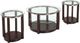 Elements International Elsa 3-Piece Espresso Occasional Table Set-0