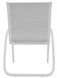 Telescope Casual Gardenella Abalone/White Aluminum/Fabric Outdoor Sling Stacking Arm Chair-3