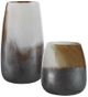 Uttermost® Desert Wind 2-Piece Bronze/Light Gray Vase Set-3