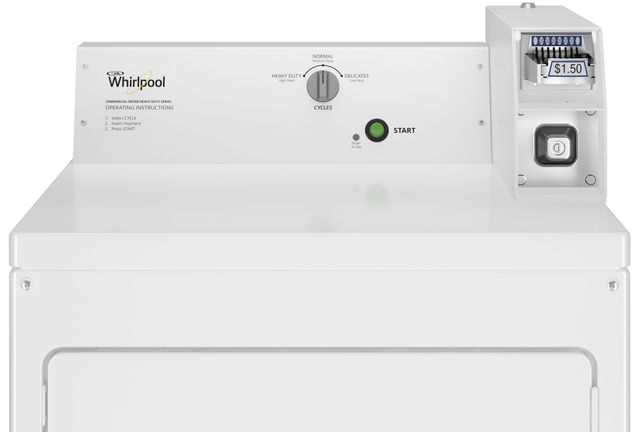 Whirlpool® Commercial 7.4 Cu. Ft. White Front Load Electric Dryer-1