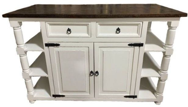Million Dollar Rustic Brown Top Island-0
