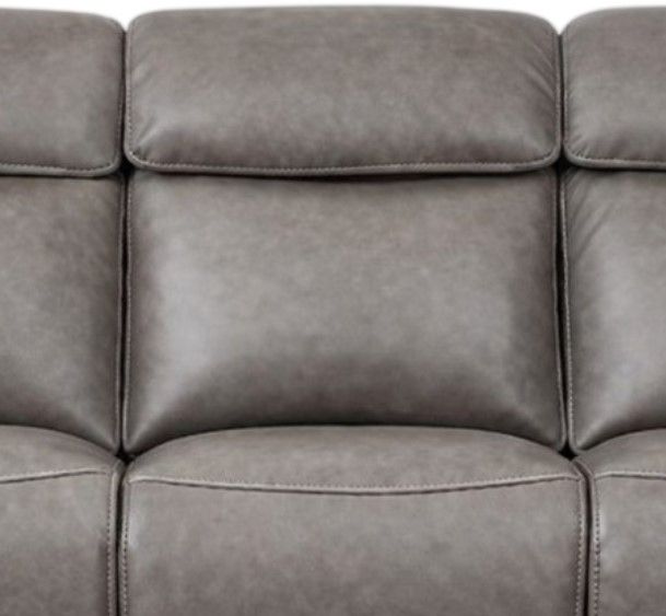 Cheers by Man Wah Naples Taupe Power Reclining Sofa with Power Headrest-2