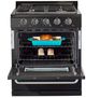 Unique Appliances Classic 30" Black Off-Grid Freestanding Propane Range-2