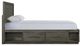 Elements International Elation Gray King Storage Bed with Drawers-2