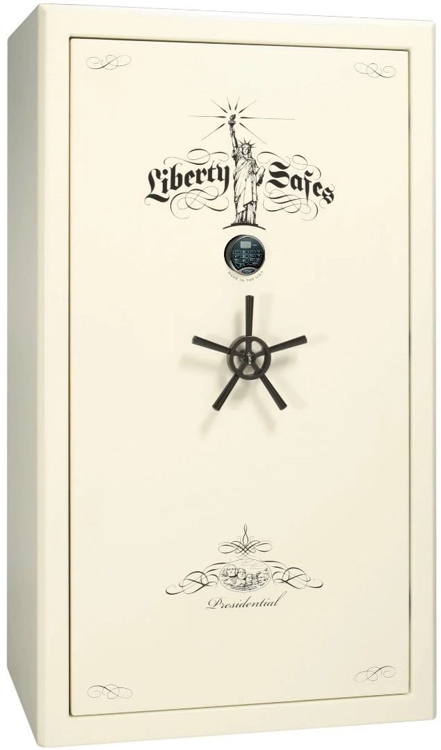 Liberty Safe Presidential White Marble 50 Electronic Lock Gun Safe-0