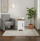 Legends Home Providence Brown/White Chair Side Table-1