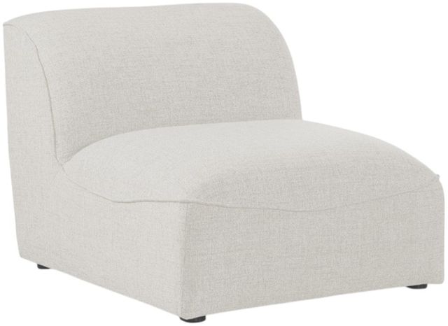 Meridian Furniture Miramar Cream Upholstered Modular Armless Chair-0