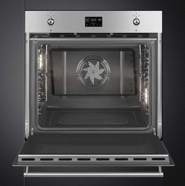 Smeg Classic 30" Fingerprint Proof Stainless Steel Single Electric Wall Oven-2
