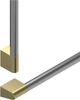 Fisher & Paykel Professional Brass Refrigerator Handle Kit-1