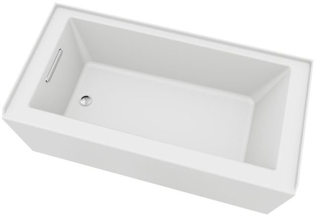 KOHLER® Underscore® White 60" x 32" Alcove Bath with Integral Apron, Integral Flange, and Left-Hand Drain-1