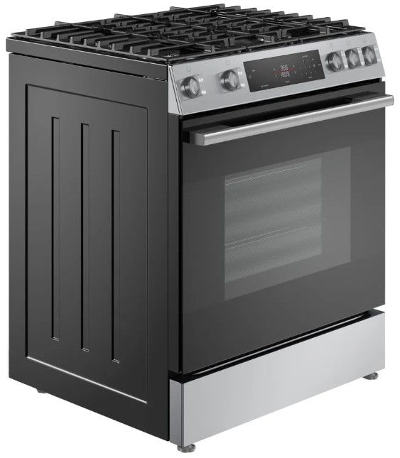 Bosch® 100 Series 30" Stainless Steel Slide-In Gas Range-2