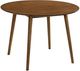 Armen Living Arcadia and Azalea 5-Piece Orange/Walnut Dining Set-2