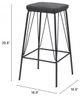 Zuo Modern Samuel Vintage Black Bar Stool-4