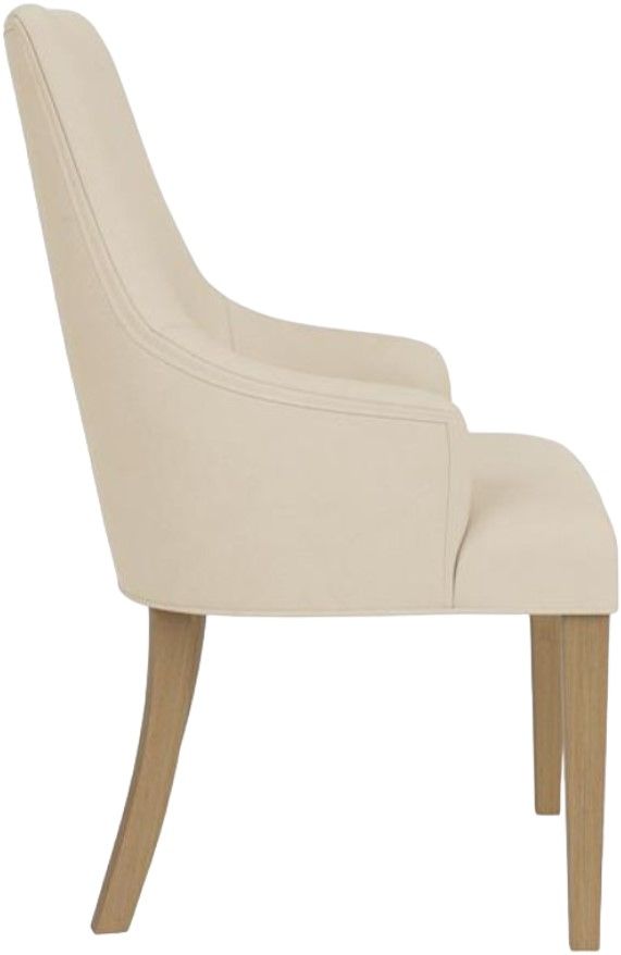 Riverside Furniture Mix-N-Match Chairs 2-Piece Ivory Swoop Arm Upholstered Dining Arm Chair Set-3