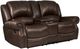 Corinthian Furniture Chocolate 40" Manual Reclining Console Loveseat-0