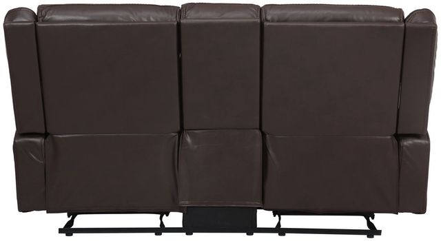 Homelegance® Jude Brown Double Reclining Glider Loveseat with Center Console-3