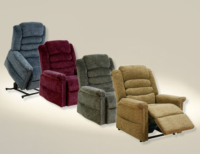 Catnapper® Soother Wine Power Lift Full Lay Out Chaise Recliner with Heat and Massage-3
