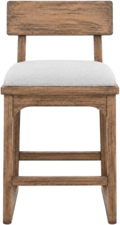 International Furniture Direct Balam Brown/White Bar Stool-1