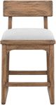 International Furniture Direct Balam Brown/White Bar Stool-1