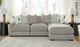 Benchcraft® Aslan Court 3-Piece Pebble Right-Arm Facing Sectional and Chaise-1