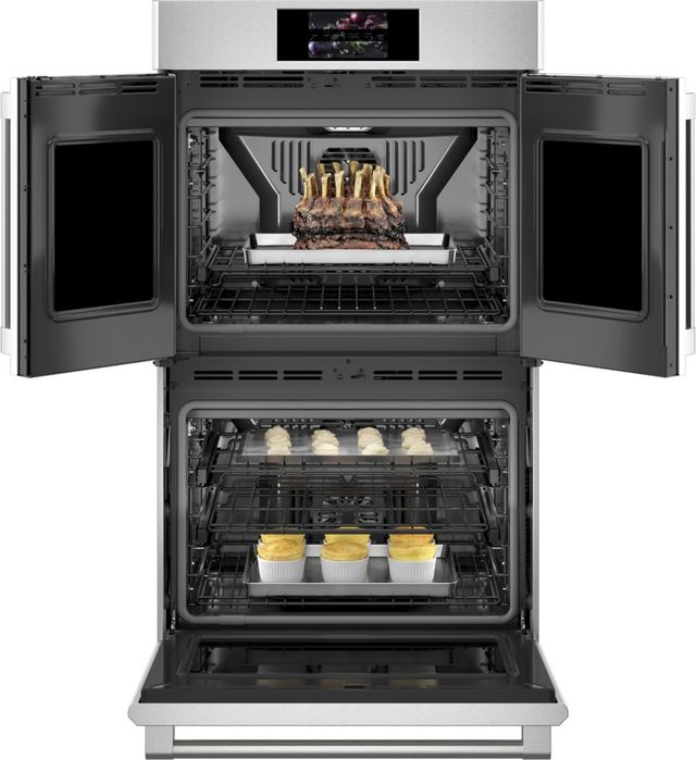 Monogram® Statement Collection 30" Stainless Steel Electric Built In Double Oven-2