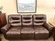 Best® Home Furnishings Customizable Unity Leather Manual Space Saver® Reclining Sofa-0